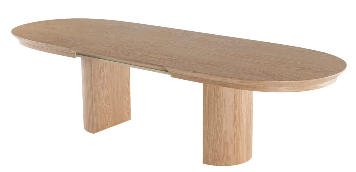 Como utdragbart matbord 200–290 cm – Natur-ek