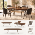 Eetkamerset Verona 200-245 cm + 4 Lipa